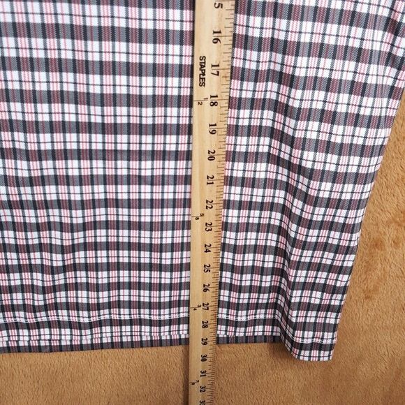 HELMUT LANG Shirt Mens Large Red Black Digital Check Logo Tee T-Shirt $225 - Picture 8 of 9